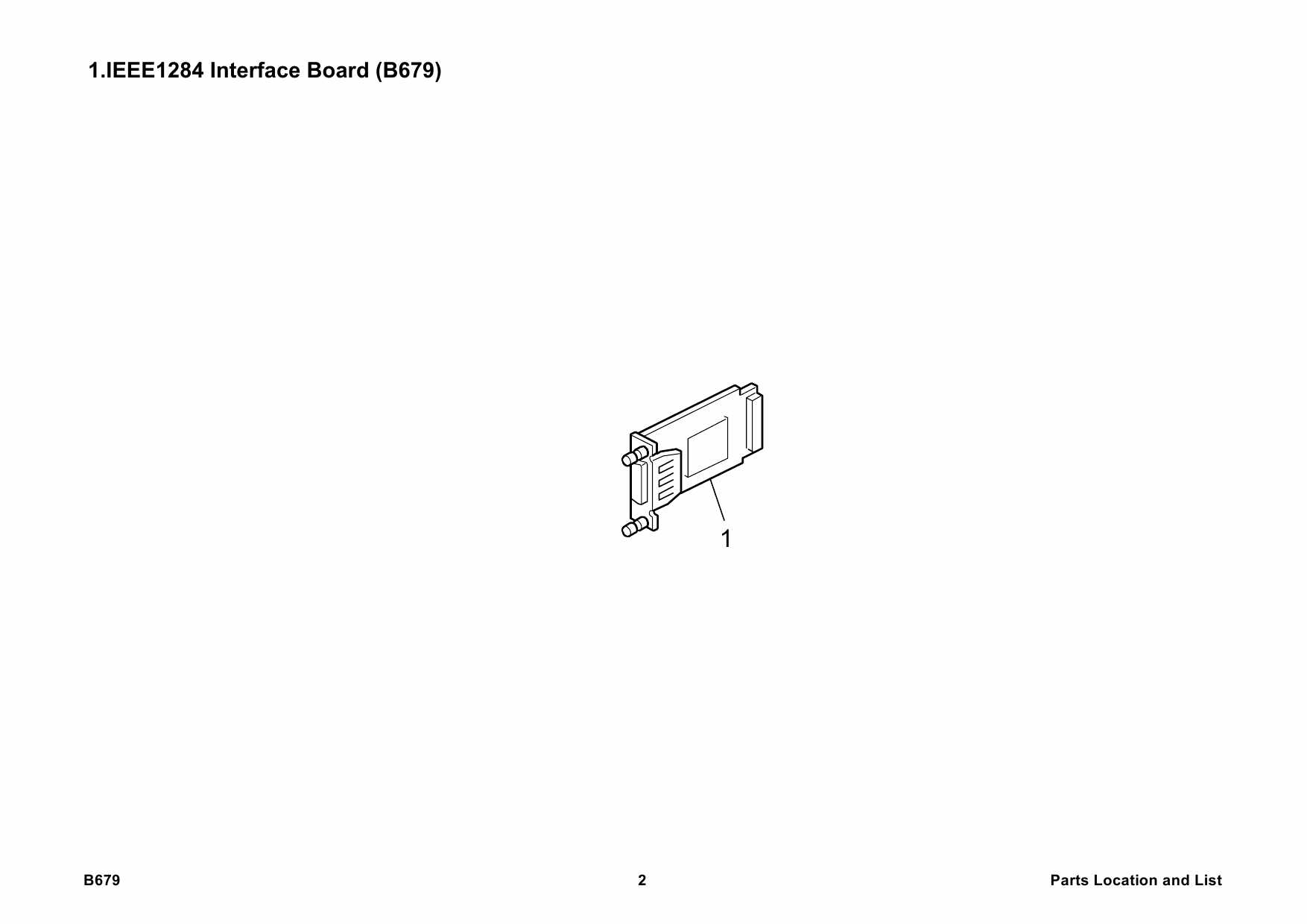 RICOH Options B679 IEEE1284-INTERFACE-UNIT-TYPE-A Parts Catalog PDF download-4